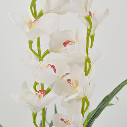 Artificial Plants - Dancing Orchid Flower White 90cm