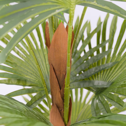 Artificial Fan Palm tree detail look