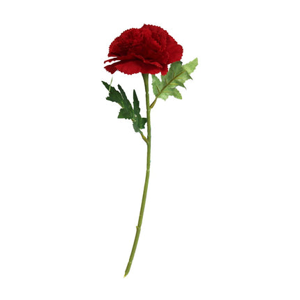 Artificial Flowers - Carnation Stem RED 30cm