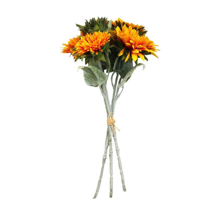 40cm Artificial Wildflower Bouquet - ORANGE