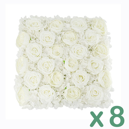 Artificial Flower wall panel white colour