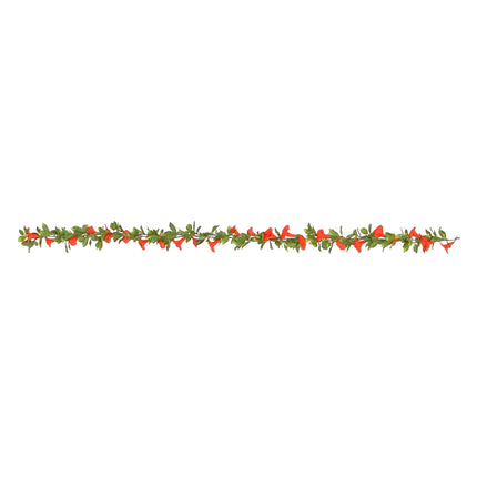 Artificial Garland - Petunia (Morning Glory) - Red 160cm Outdoor