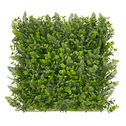 Artificial Hedge with fern leaf