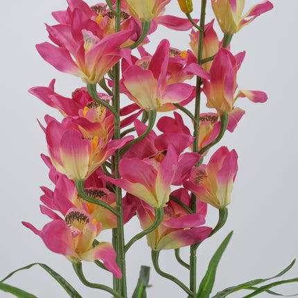 Artificial Plants - Cymbidium Orchid Flower Pink 100cm
