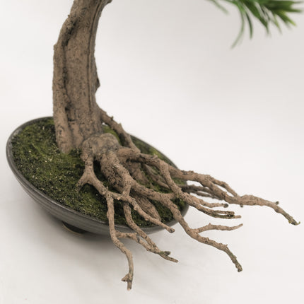 Artificial Plant Buddhist Pine Bonsai - Literati (Bunjingi) 55cm