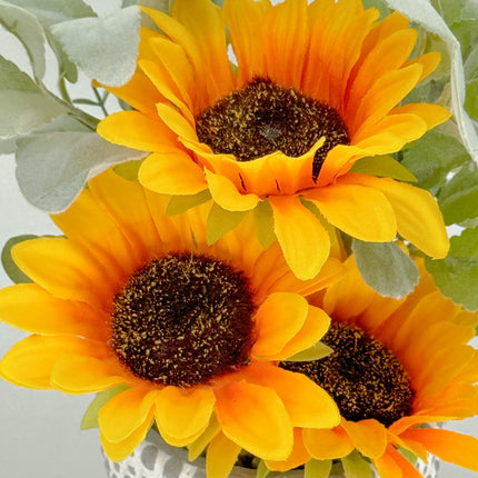 Artificial Plant - Potted Sunflowers 28cm