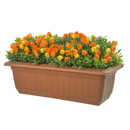 Balcony Hanging Planters - Mixed orange and yellow Roses outdoor