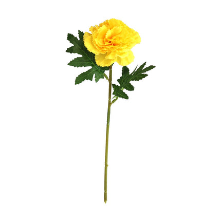 Artificial Flowers - Carnation Stem Yellow 30cm