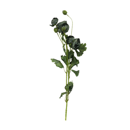 60cm Artificial Ranunculus Stem - GREEN