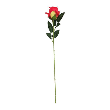 50cm Artificial Rose Bud Stem - RED