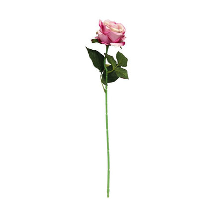 50cm Artificial Velvet Rose Stem - PINK