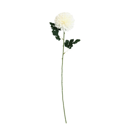55cm Artificial Dahlia Stem - WHITE