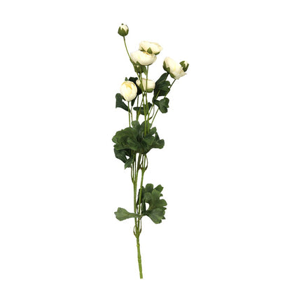 Artificial Flowers - Ranunculus Stem White 60cm