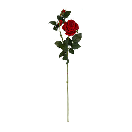 Artificial Scented Rose Stem - Red 70cm