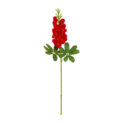 75cm Artificial Lupin Stem - RED