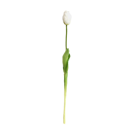 Artificial flower white tulip stem