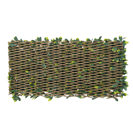 artificial hedge expandable trellis bamboo back side